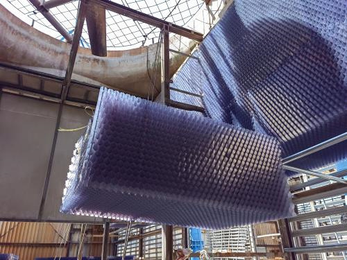 冷卻塔風筒觀感質量通病及其成因分析,冷卻塔消音風筒